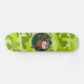 Skateboard Singe ; camo vert vif, camouflage (Horz)