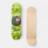 Skateboard Singe ; camo vert vif, camouflage (Recto)