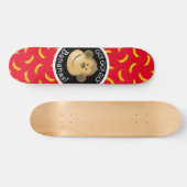 Skateboard Singe et Bananes Party Rouge et Noir (Horz)