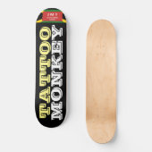 Skateboard Singe tatoué Planche à roulettes (Recto)