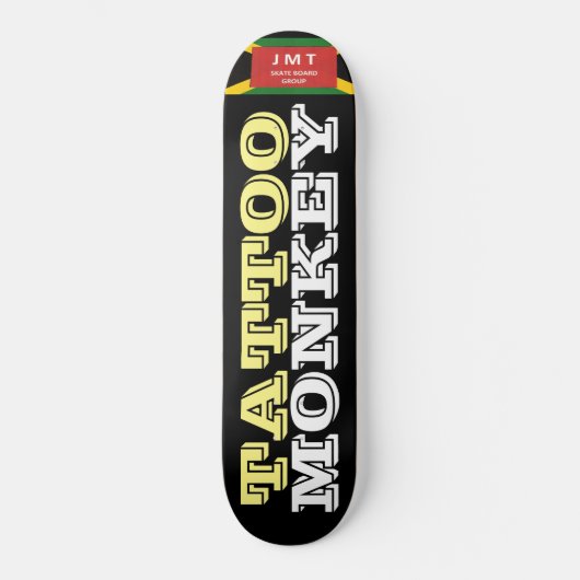 Skateboard Singe tatoué Planche à roulettes (Recto)