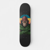 Skateboard Singe vert en colère (Devant)