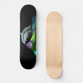 Skateboard Sirène avec dauphins (Recto)