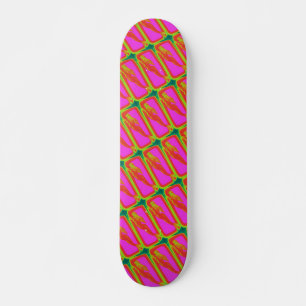Skateboard sirènes rouges de natation