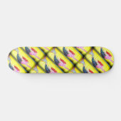 Skateboard sirènes rouges nageant (Horz)