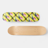 Skateboard sirènes rouges nageant (Horz)