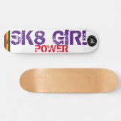 Skateboard SK8 Patinage POUVOIR POUR FILLES (Horz)