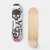 Skateboard sk8ter, cool, krooked, synchronisation de lèvre (Recto)