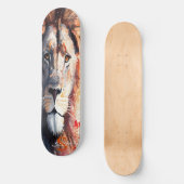 Skateboard skate aquarelle Lion King (Recto)