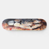 Skateboard skate aquarelle Lion King (Horz)