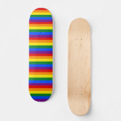 Skateboard Skate avec drapeau arc-en-ciel LGBT (Recto)