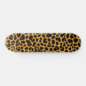 Skateboard Skate avec Gras Cuir Cheetah Design (Horz)