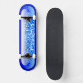 Skateboard SKATE Blue Flame (Recto)