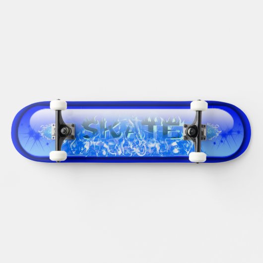 Skateboard SKATE Blue Flame (Horz)