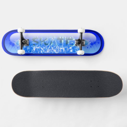 Skateboard SKATE Blue Flame (Horz)