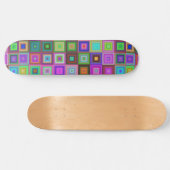 Skateboard skate carré arc-en-ciel (Horz)