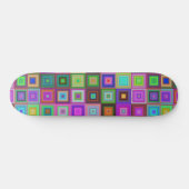 Skateboard skate carré arc-en-ciel (Horz)