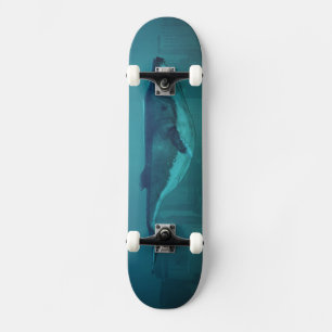 Skateboard Skate de baleine bleue