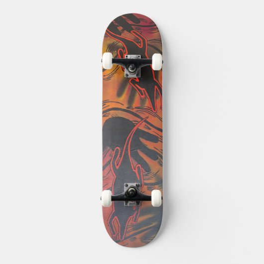 Skateboard skate de goanna autochtone  (Recto)
