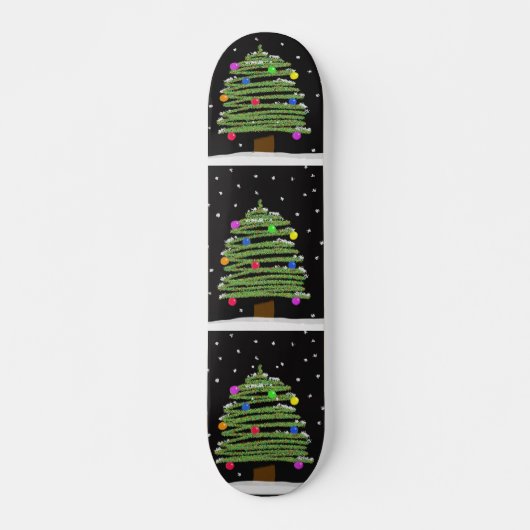 Skateboard Skate de Noël (Devant)