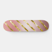 Skateboard skate de parties scintillant rose mignon (Horz)