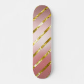 Skateboard skate de parties scintillant rose mignon (Devant)