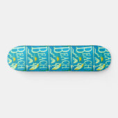 Skateboard skate de plage bleu (Horz)