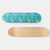 Skateboard skate de plage bleu (Horz)