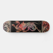 Skateboard Skate Dragon en marbre rose (Horz)