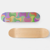 Skateboard skate en mosaïque pastel (Horz)