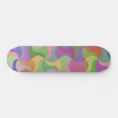 Skateboard skate en mosaïque pastel (Horz)
