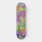 Skateboard skate en mosaïque pastel (Recto)