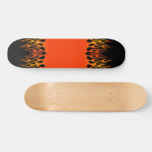 Skateboard Skate Flames Personnalisé (Horz)