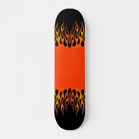 Skateboard Skate Flames Personnalisé (Devant)
