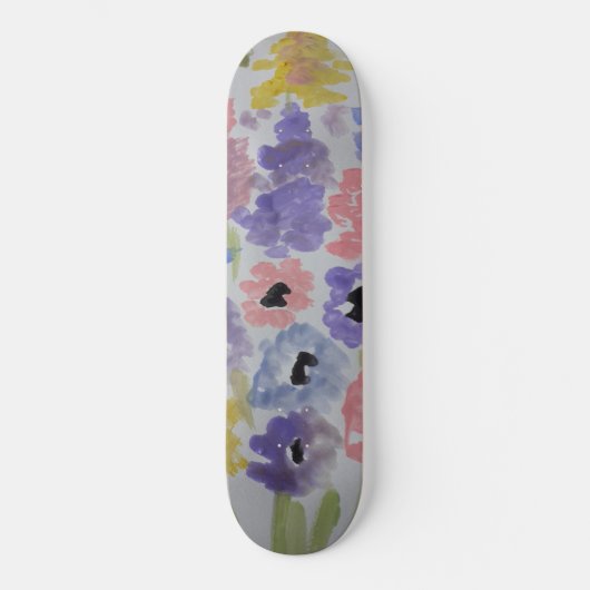 Skateboard Skate Fleur sauvage d'été (Recto)
