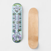 Skateboard Skate Fleur Smeraldo (Recto)
