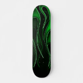 Skateboard Skate Green Flames (Devant)