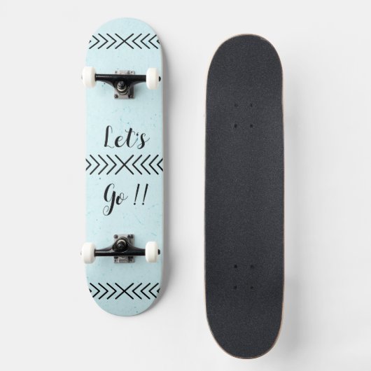 Skateboard Skate "Let's Go!!" (Recto)