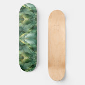 Skateboard Skate marbres vert et or (Recto)
