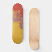 Skateboard Skate Orange Dragon (Recto)