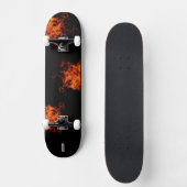 Skateboard skate pour enfants avec flammes (Recto)