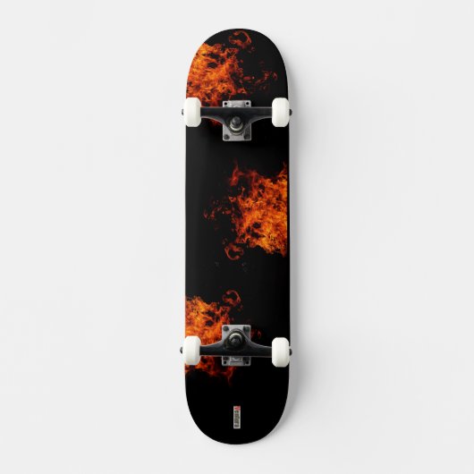 Skateboard skate pour enfants avec flammes (Recto)
