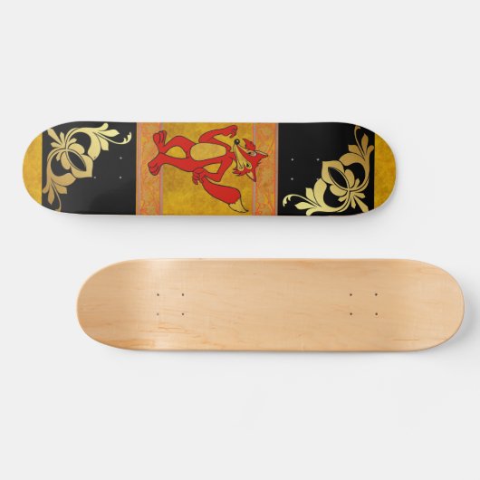 Skateboard Skate Red Fox (Horz)