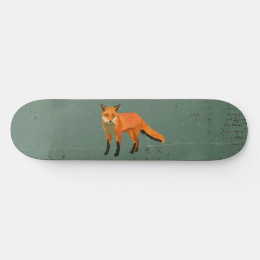 Skateboard Skate Retro Fox (Horz)