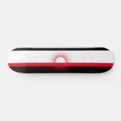 Skateboard Skate, rouge, blanc et noir (Horz)