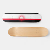 Skateboard Skate, rouge, blanc et noir (Horz)