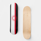 Skateboard Skate, rouge, blanc et noir (Recto)