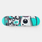 Skateboard Skate SkullBot (Horz)