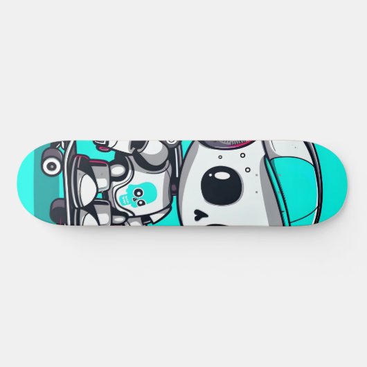 Skateboard Skate SkullBot (Horz)