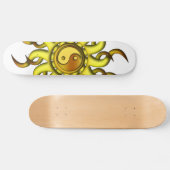 Skateboard Skate, Yin Yang Sun, Jaune Gold (Horz)
